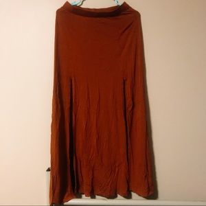 F21 maxi jersey skirt